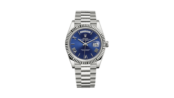 Rolex Day-Date 40mm White Gold Blue