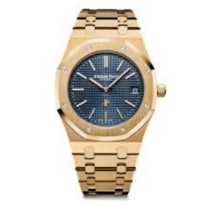 Audemars Piguet ROYAL OAK Blue Dail Gold Bracelet