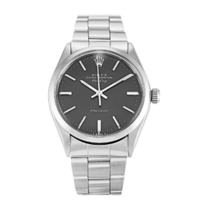 Rolex Air-King Grey Baton Dial Stainless Steel Mens 5500